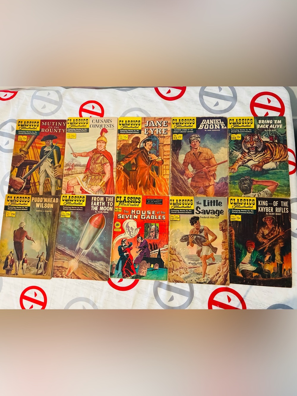Classics Illustrated Vintage Comic Lot - Multi-Color Covers